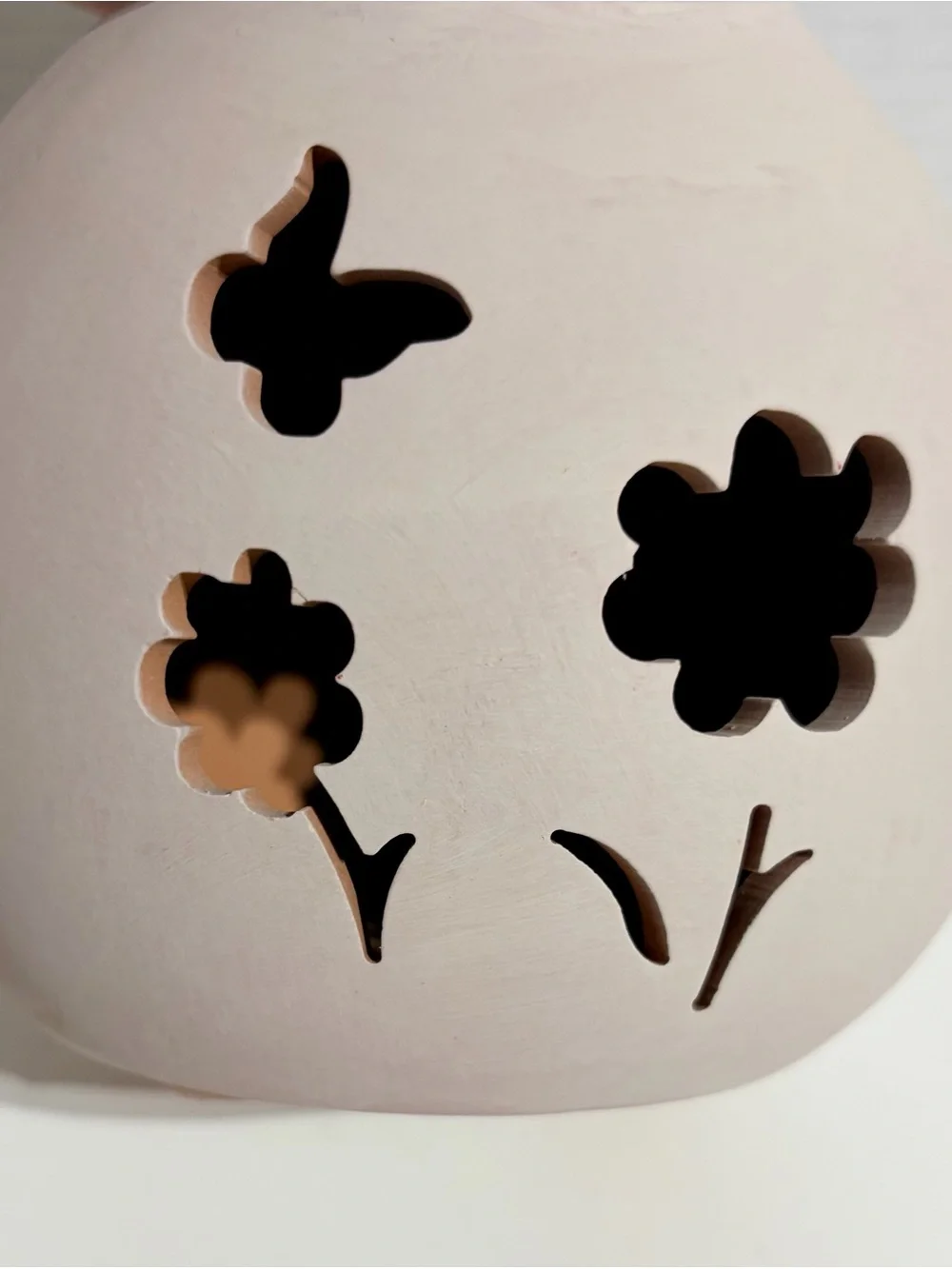 Spritz 2025 Easter Bunny Rabbit Round Decor Terra Cotta White Rustic Target NEW